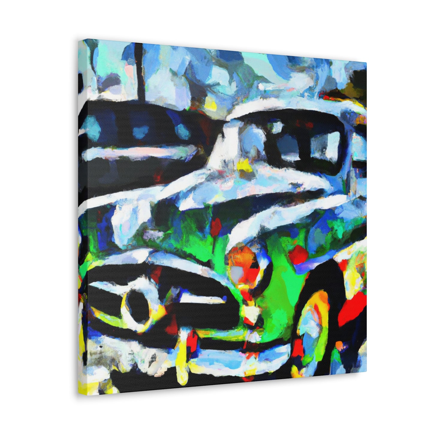 "Cars In Motion Painting" - Canvas