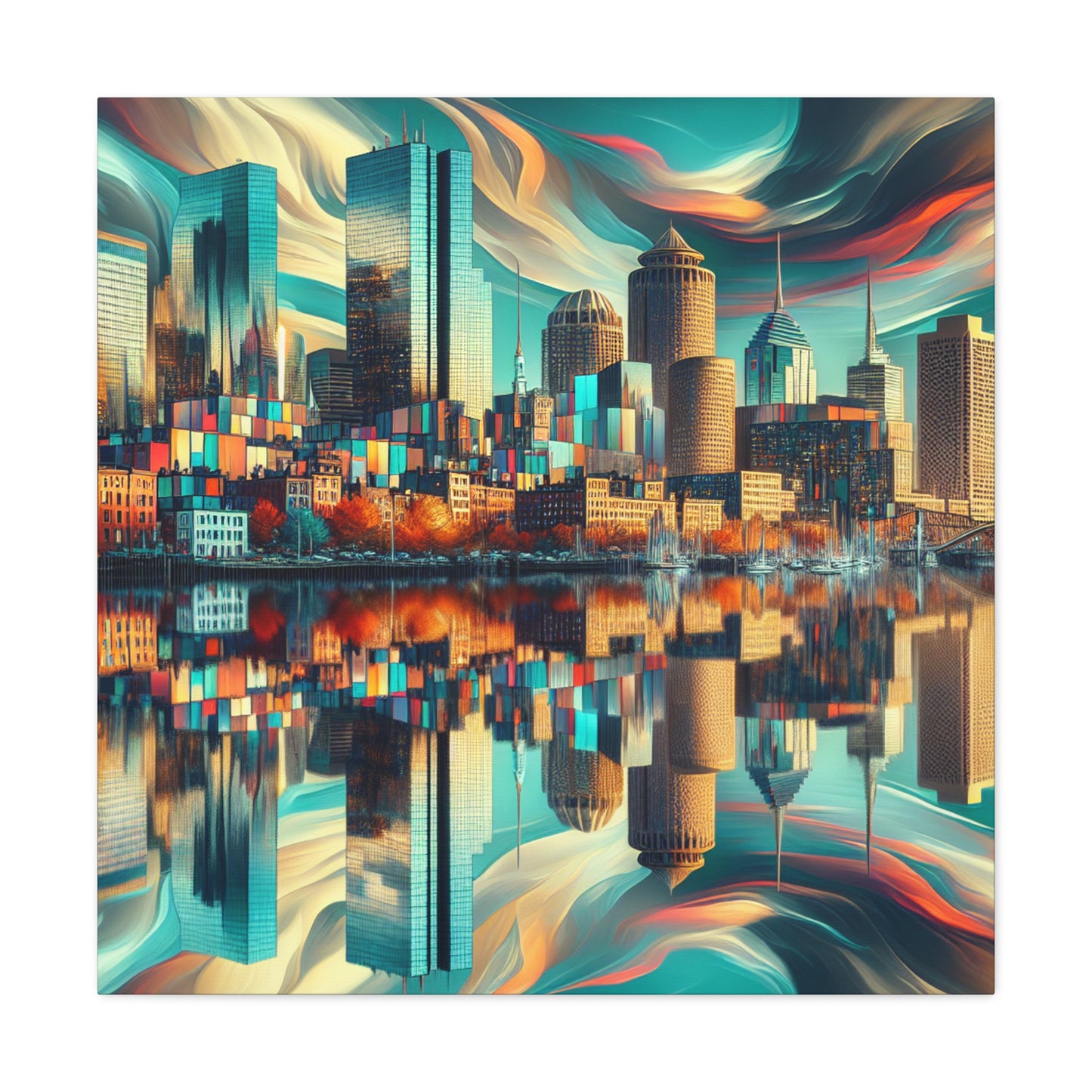 "Enigmatic Boston Euphoria" - Canvas