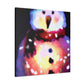 "Snowman in Winter Wonderland" - Canvas