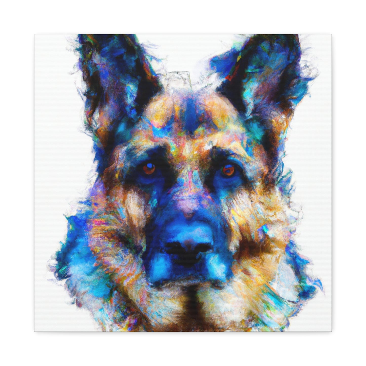 "German Shepherd Solitude" - Canvas