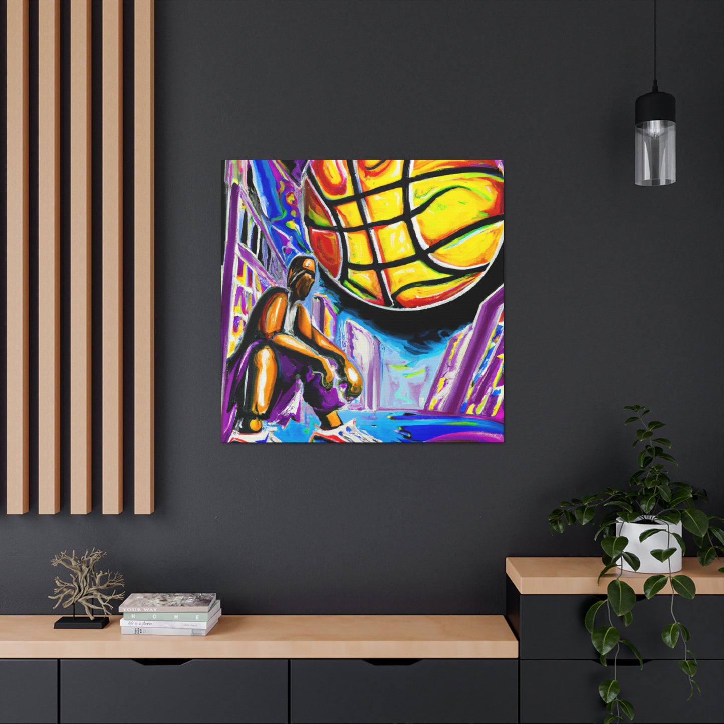 Basketball Court Masterpiece - Canvas