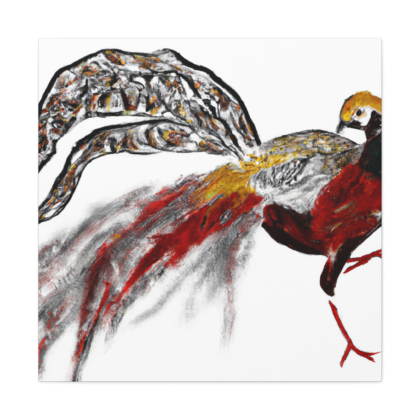 Golden Pheasant Glory - Canvas