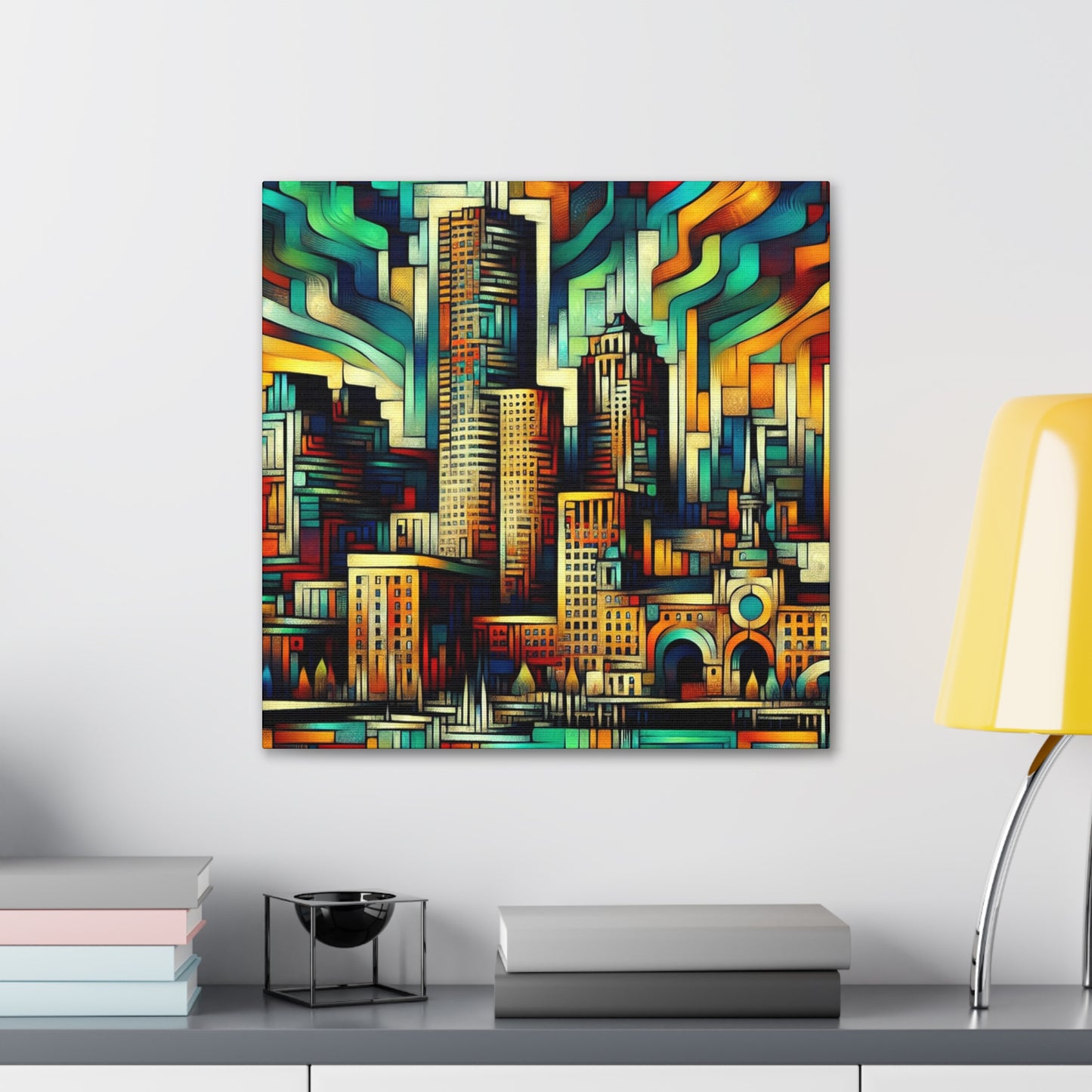 "Urban Hues Unleashed" - Canvas