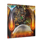 "Boozy Steampunk Bacchanal" - Canvas