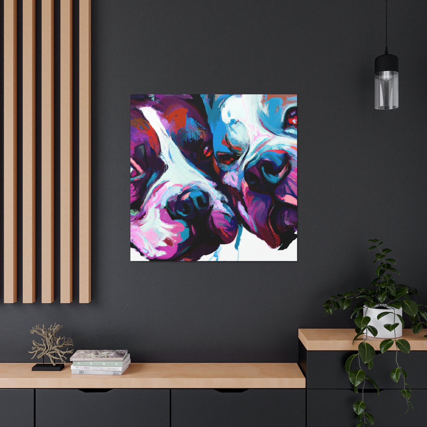 "Pitbulls in Poetry" - Canvas