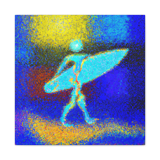 Surfer in Art Deco - Canvas