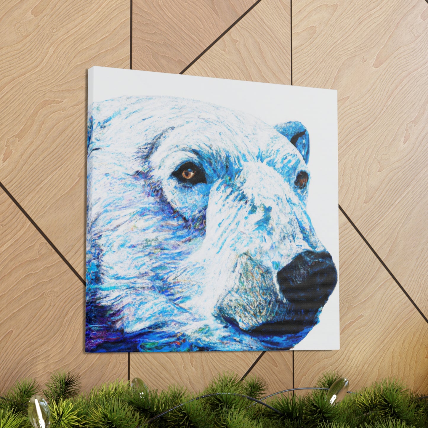 "Polar Bear in Hyperrealism" - Canvas