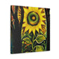 "Radiant Sparkling Sunflower." - Canvas