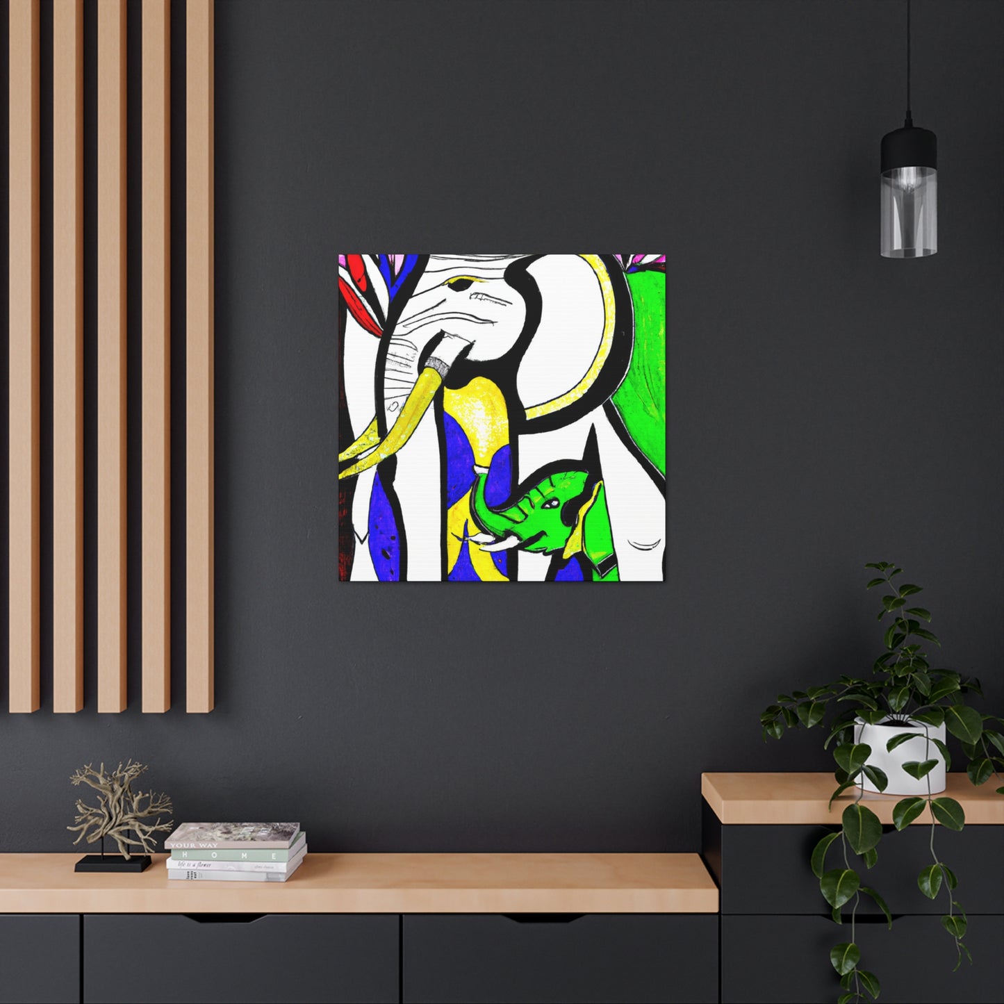 "Elephant in Dreamscape" - Canvas