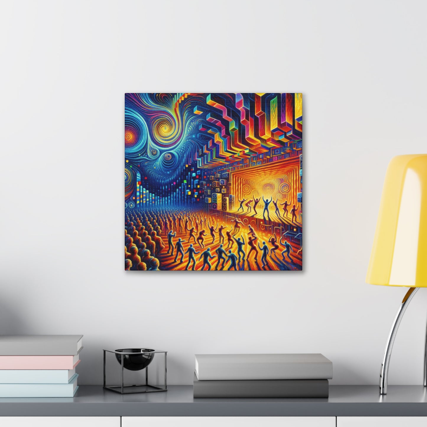 "Enigmatic Midnight Exuberance" - Canvas