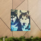 "Huskies in Distant Hues" - Canvas