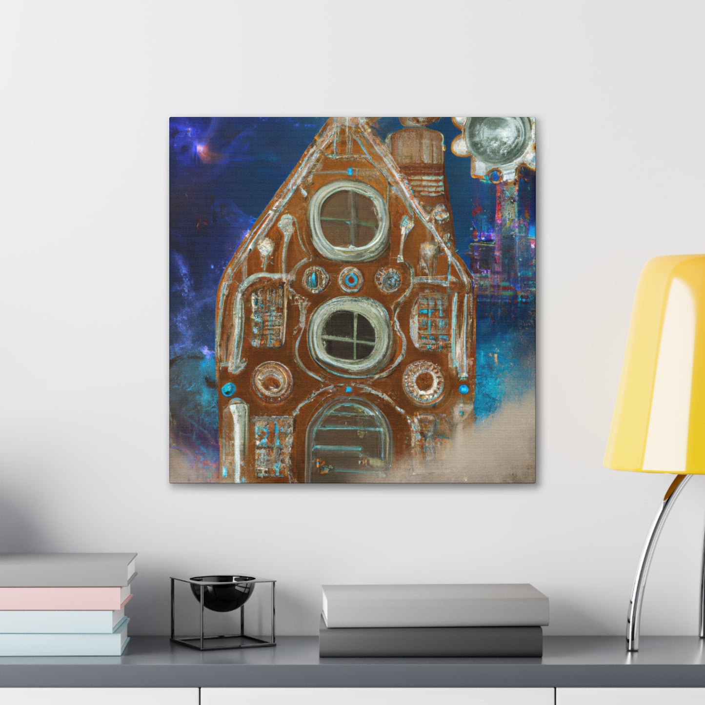 Gingerbread Steampunk Mansion - Canvas