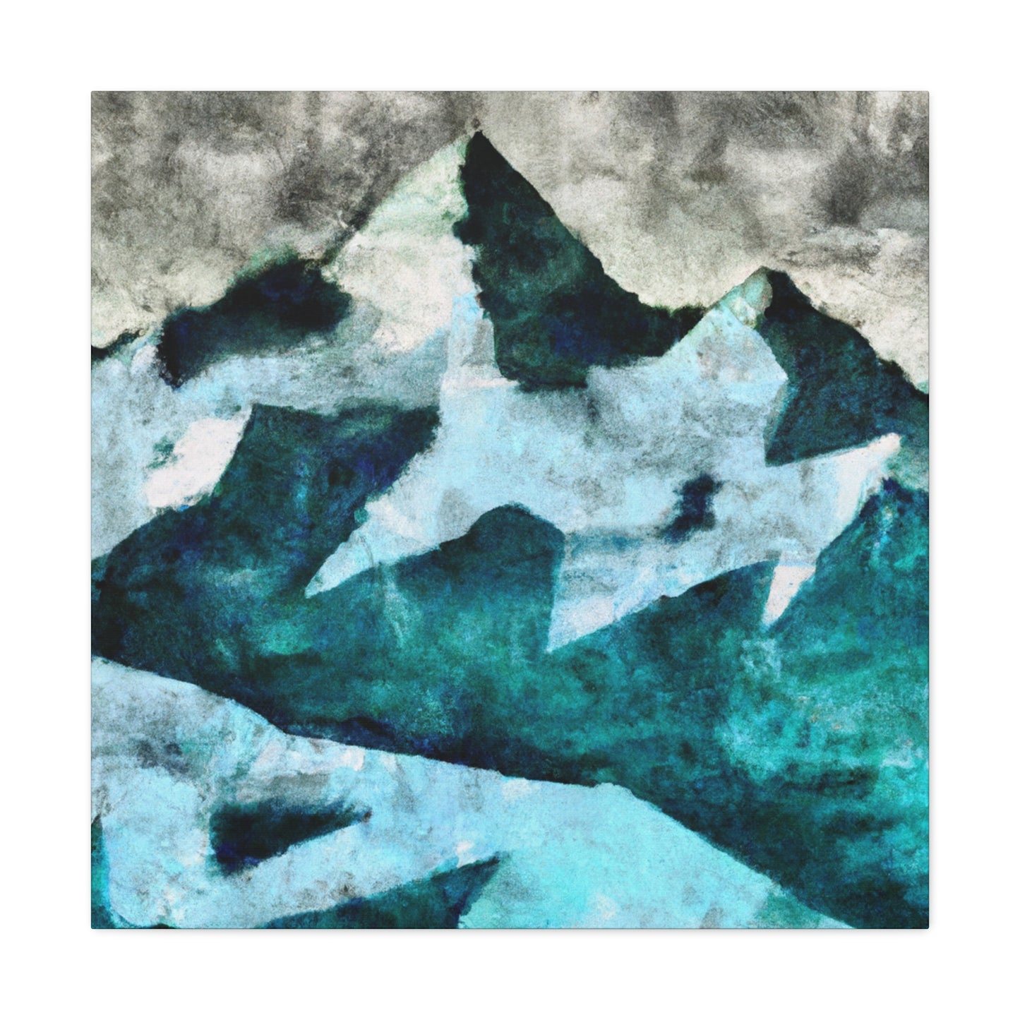 "Glaciers in Moonlight Shine" - Canvas