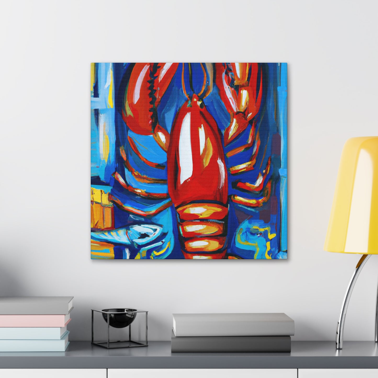 Lobster's Captivating Colors - Canvas