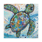 Sea Turtles at Dusk - Canvas