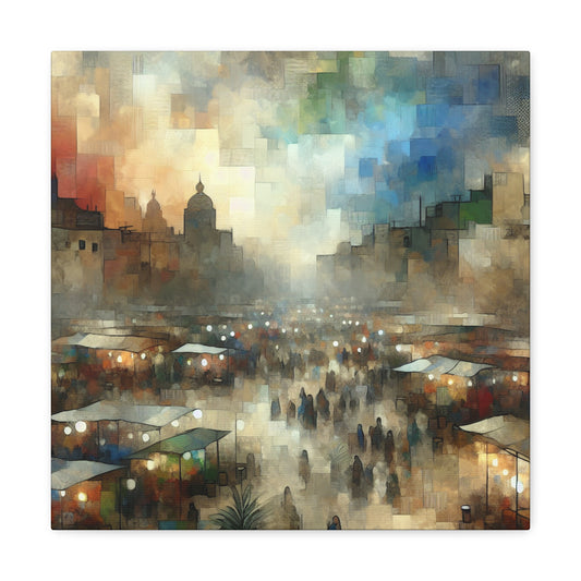 Nocturnal Bazaars Abound - Canvas