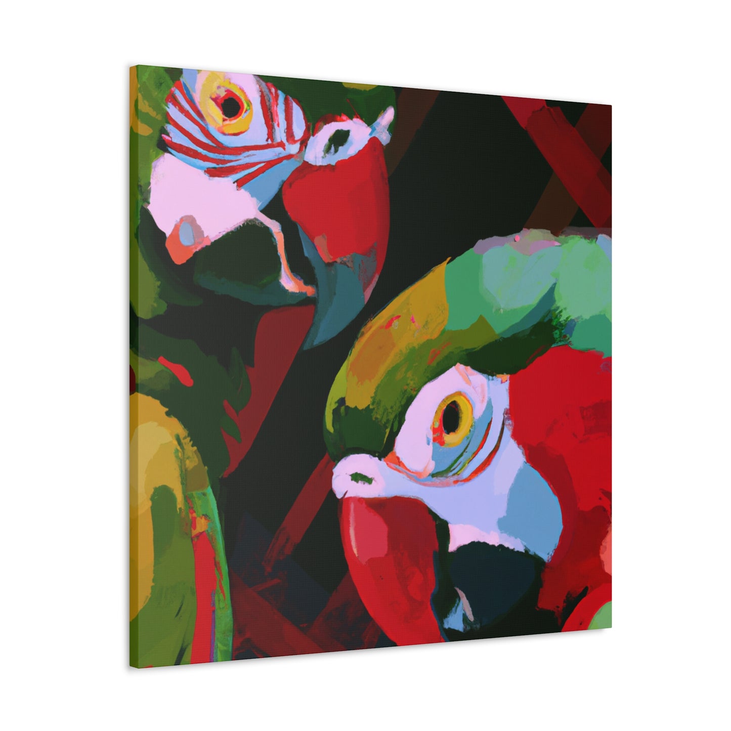 "Amazon Parrot Euphoria" - Canvas