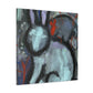 Rabbit in Bold Colors - Canvas