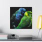 Lovebirds in Flight - Canvas