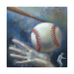 "Baseball in Hyperrealism" - Canvas