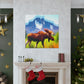 Moose in Impressionism - Canvas