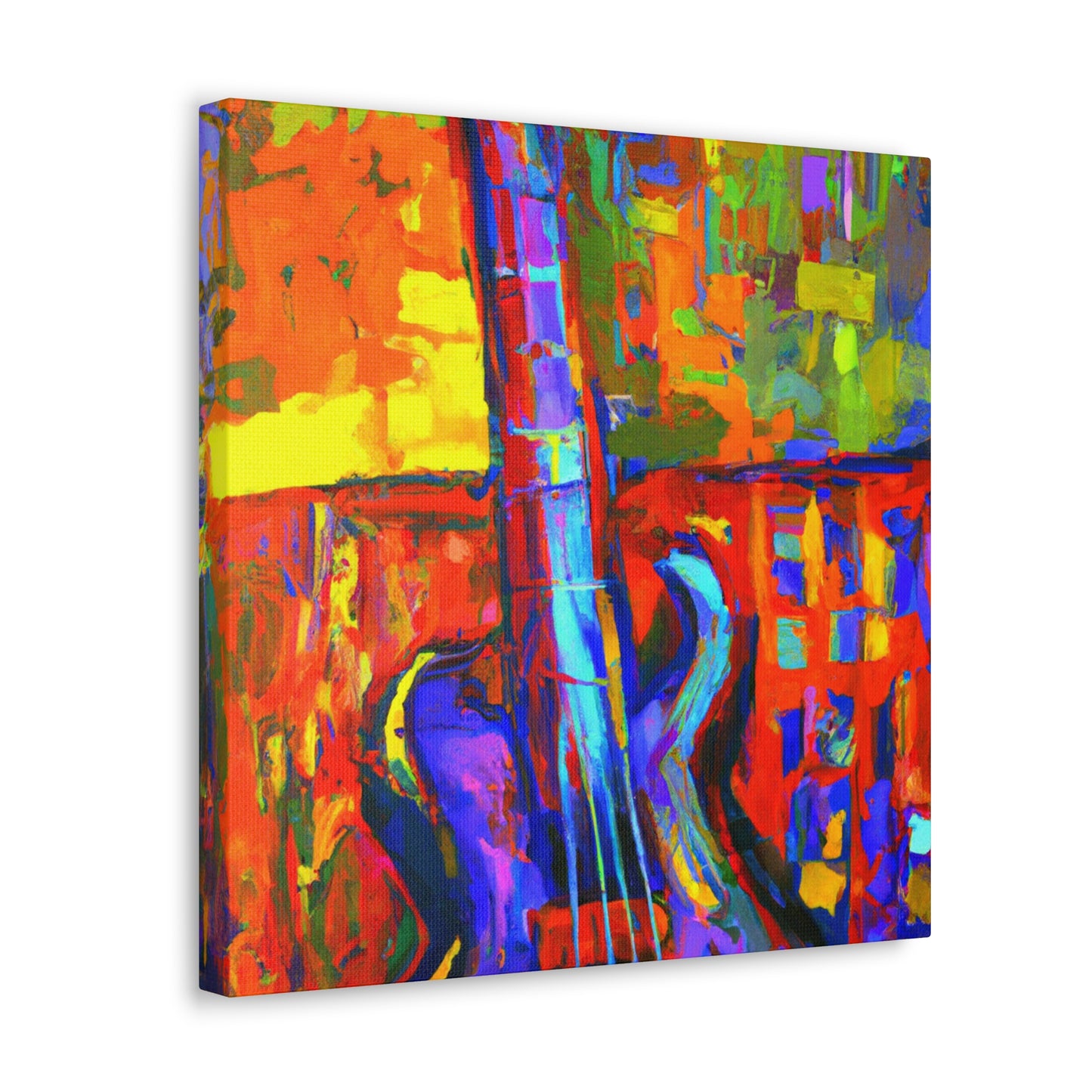 "Bass Guitar Visualized" - Canvas