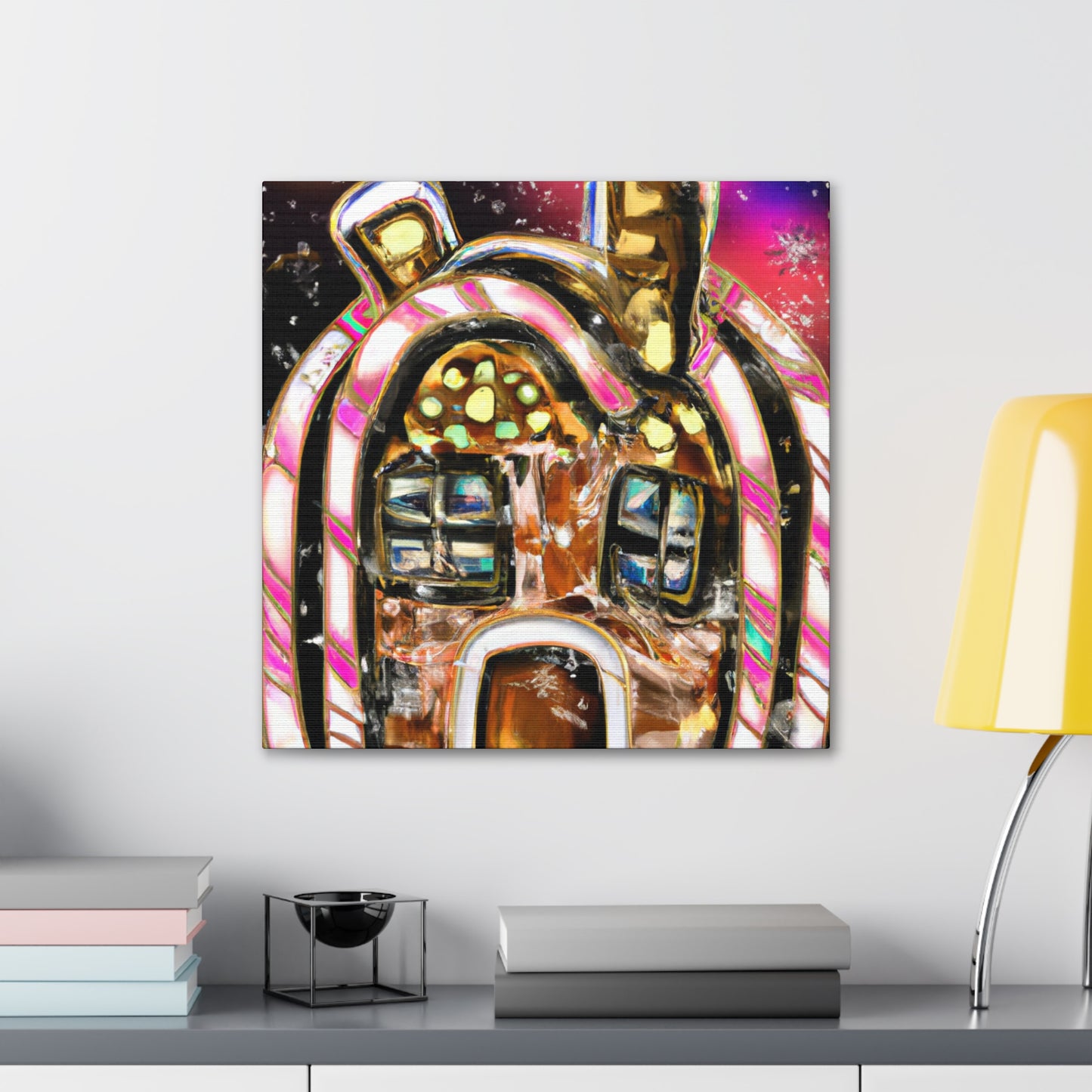 "Gingerbread Home Sweet Home" - Canvas