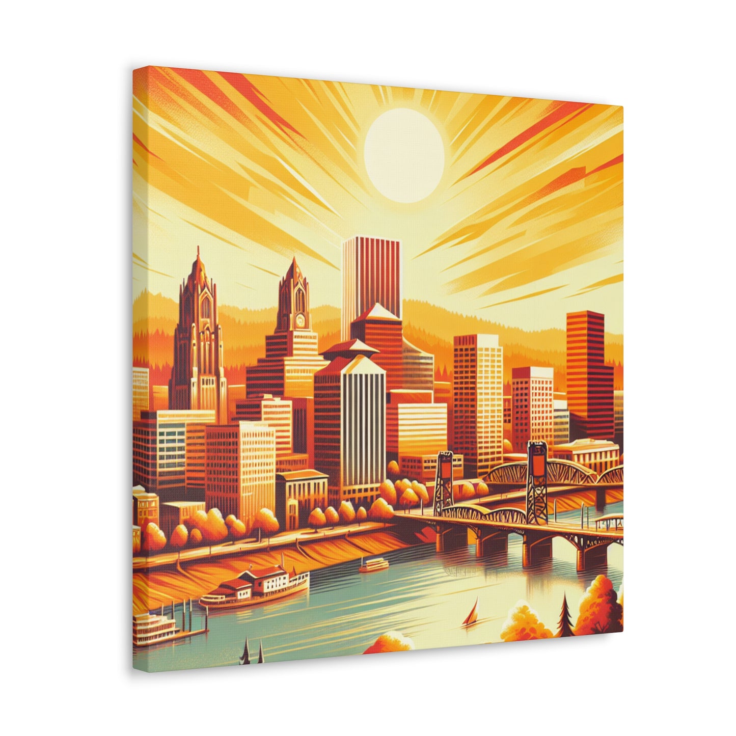 "Enchanting Vistas of Portland" - Canvas