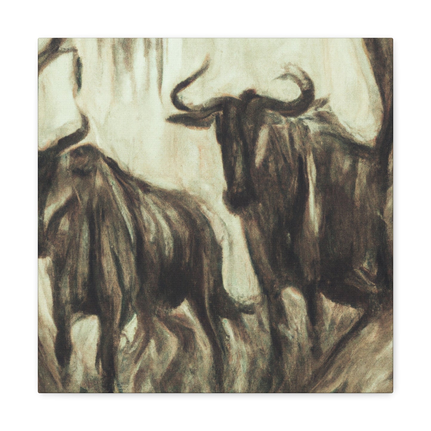 Wildebeest in Majesty - Canvas