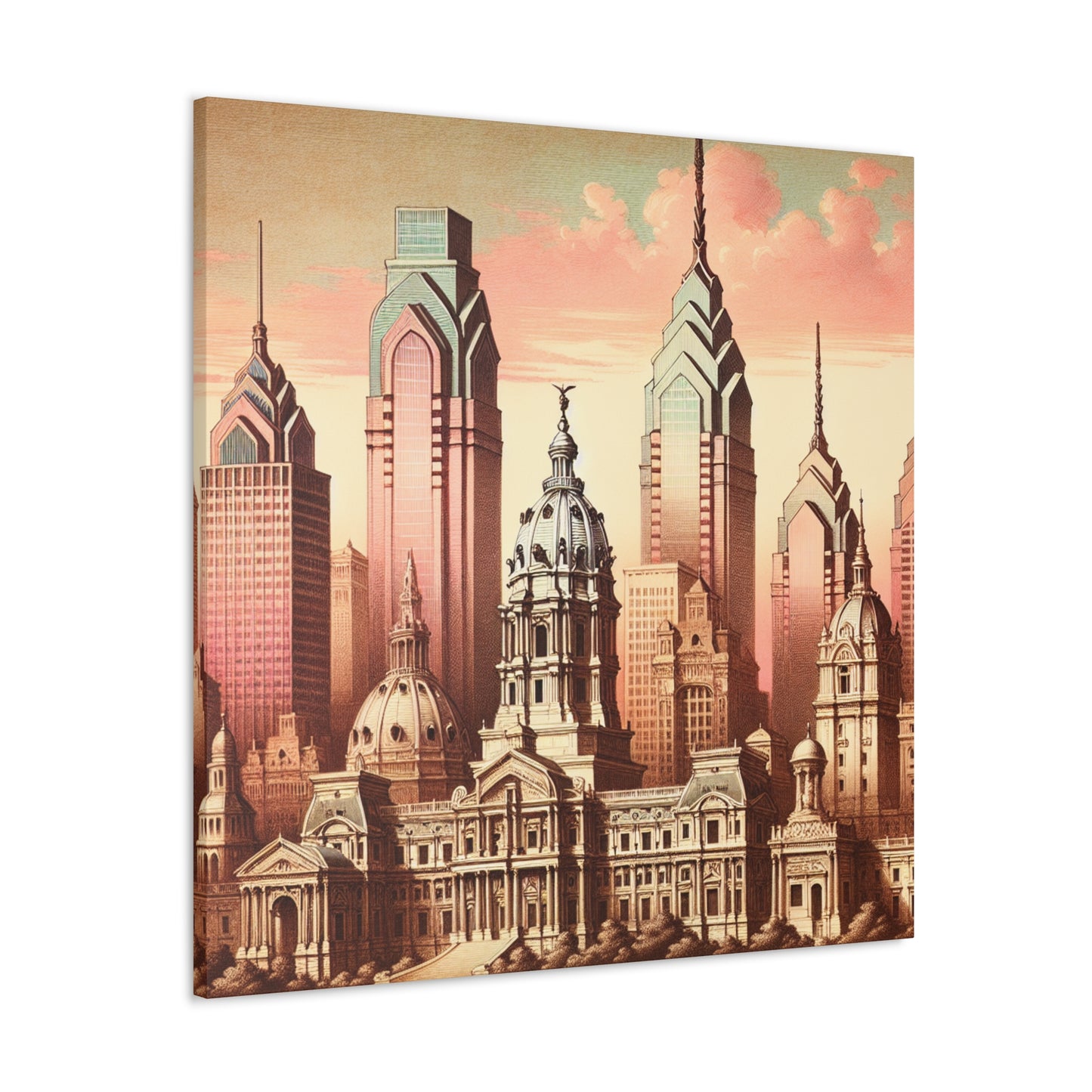 "City of Liberty's Splendor" - Canvas