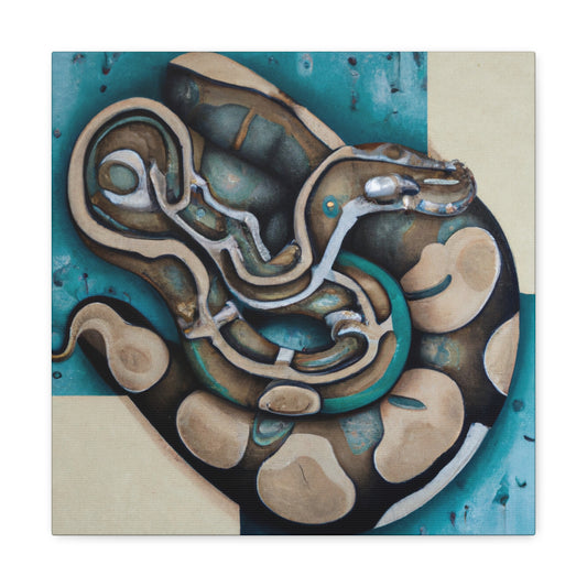 "Python in Deco Splendor" - Canvas