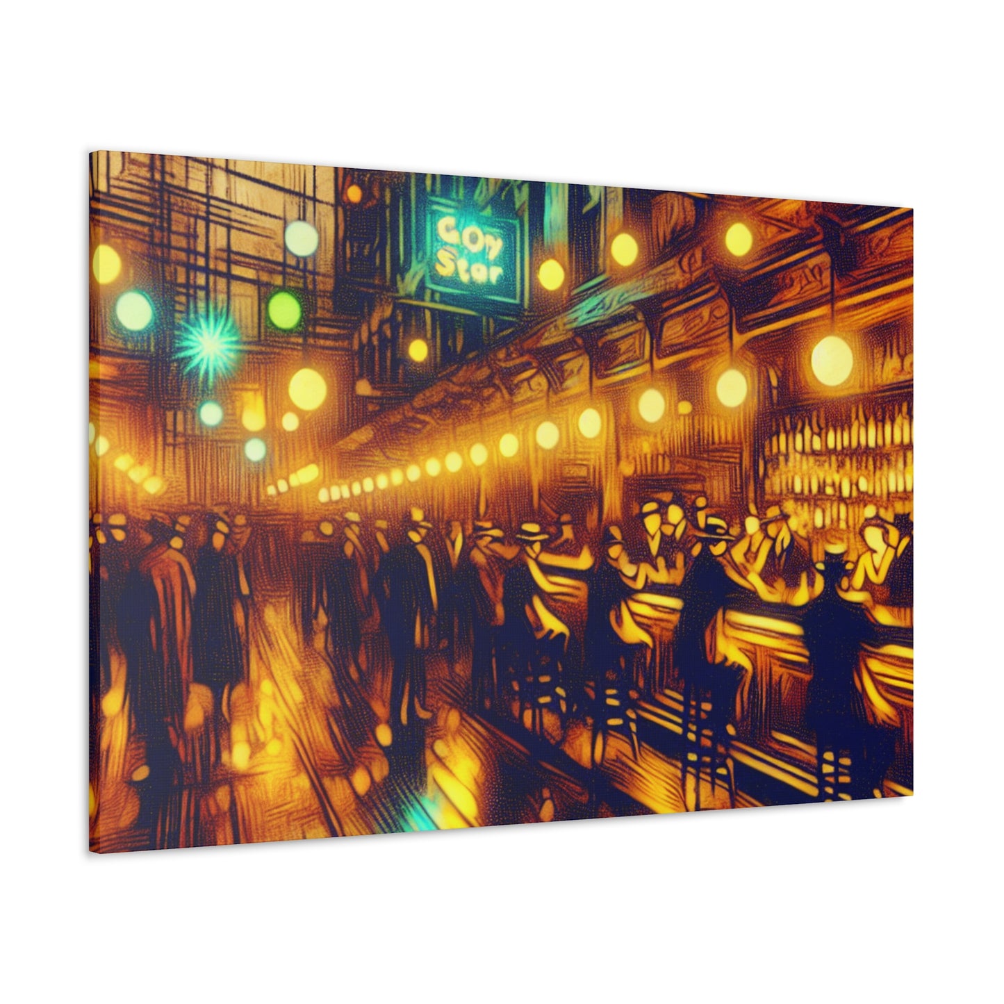 Prohibition's Hidden Revelry - Canvas