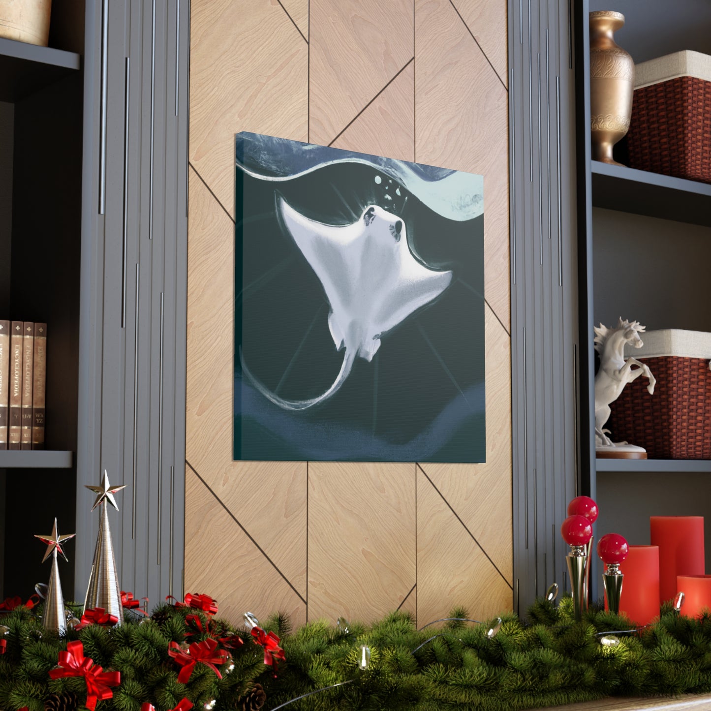 "Stingray in Art Deco" - Canvas