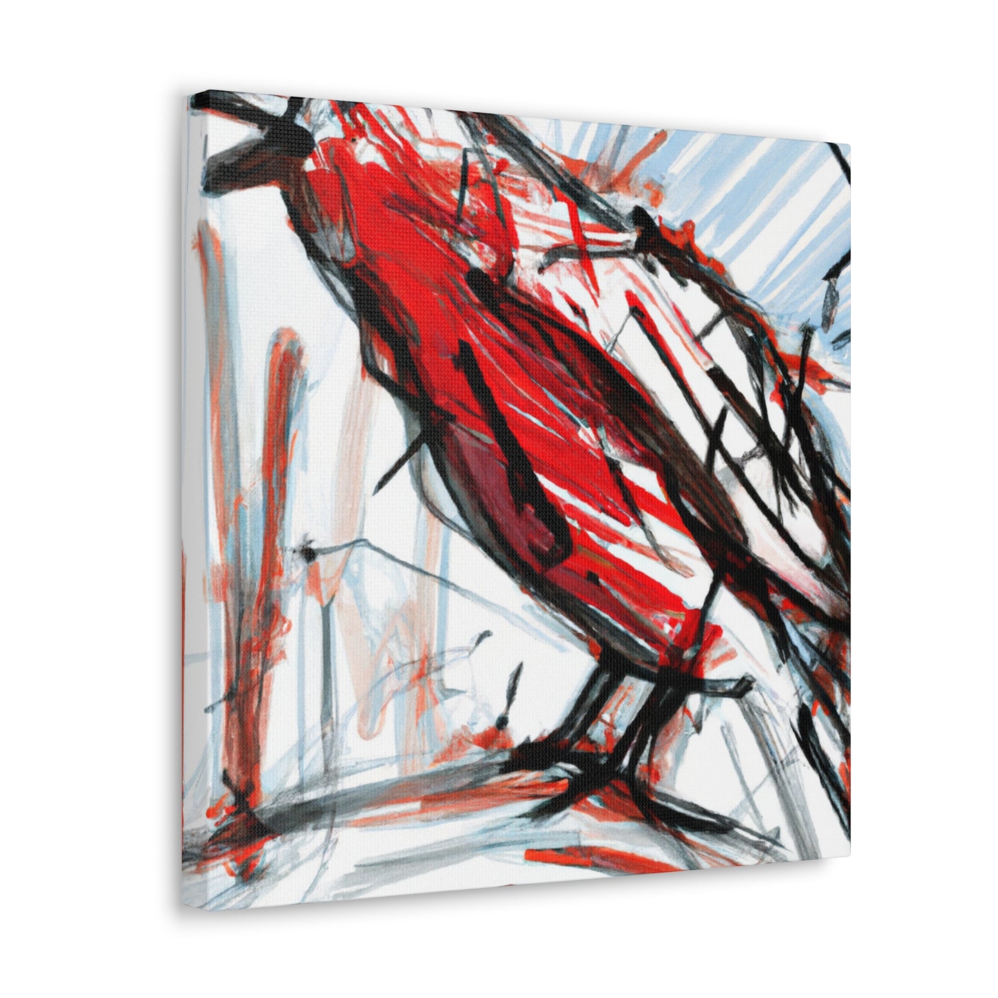 Red-winged Blackbird Abstraction - Canvas