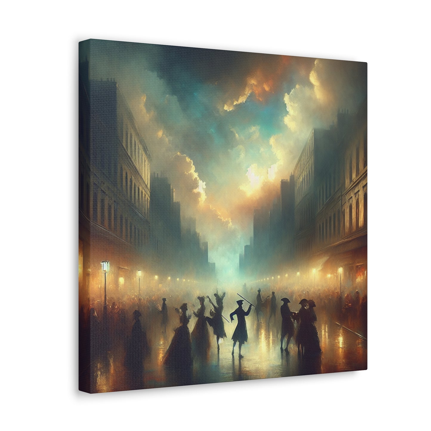 "Enchanting Street Serenade" - Canvas