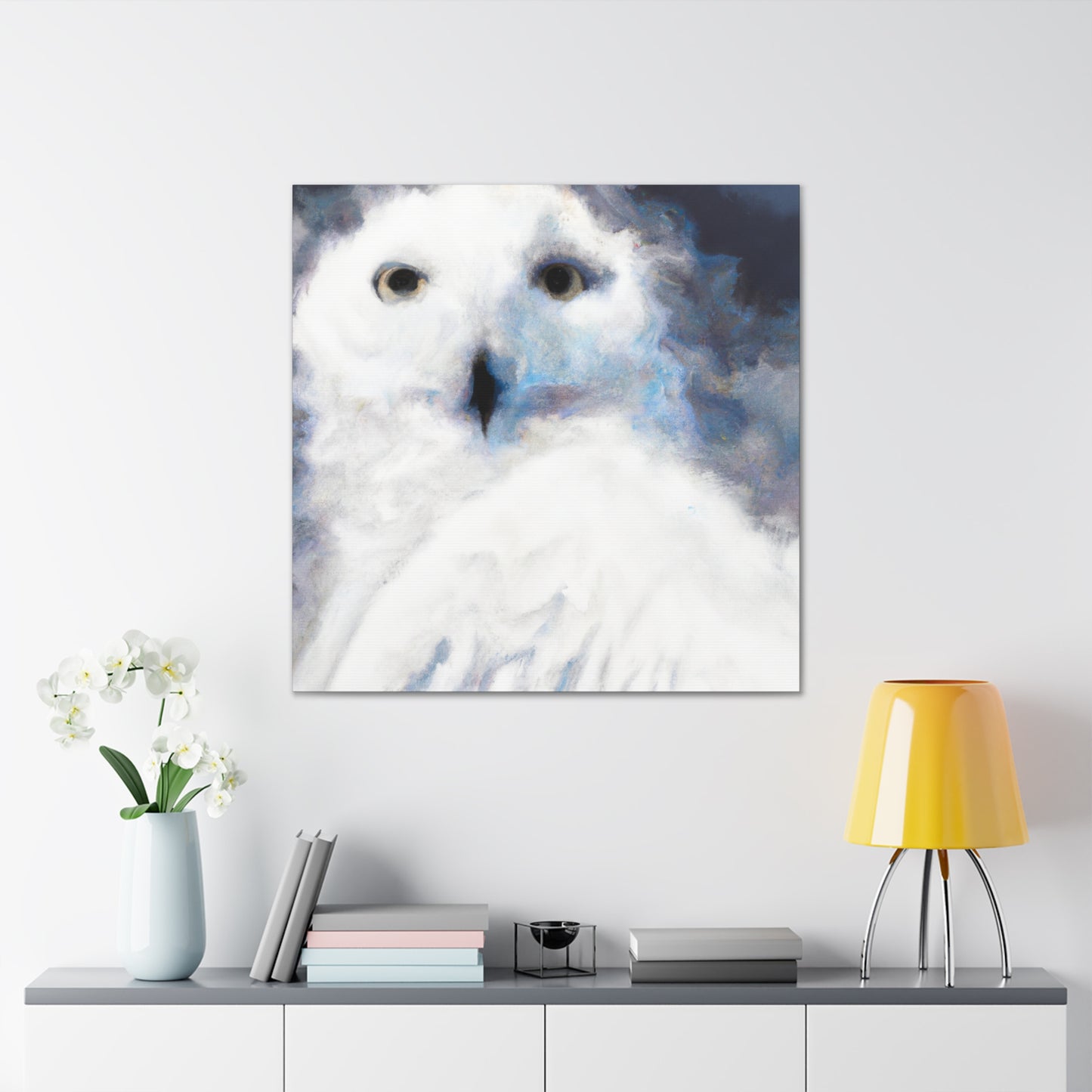 Snowy Owl Impressionism - Canvas