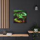 "Green Iguana Reflection" - Canvas