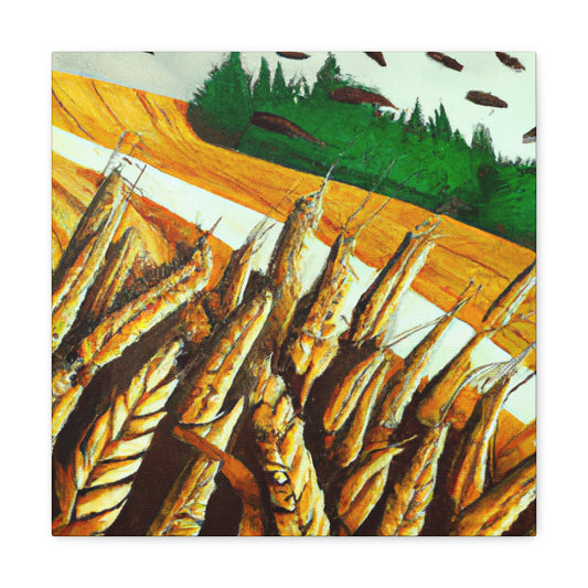 Golden Grain Harvesting - Canvas