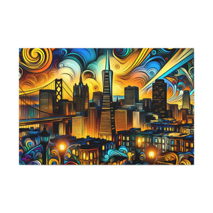 "Gilded City Symphony" - Canvas