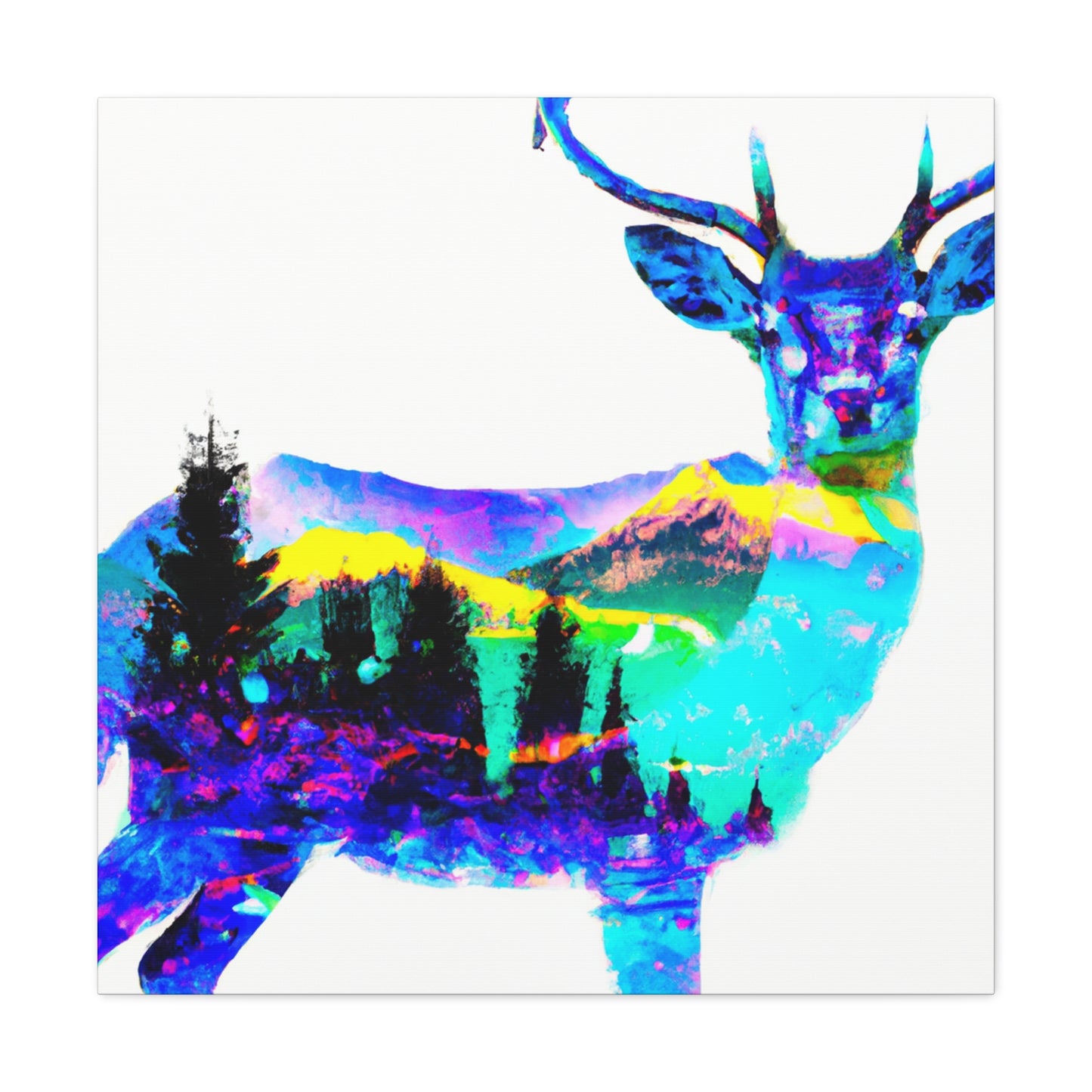 "Deer in Pop Art." - Canvas