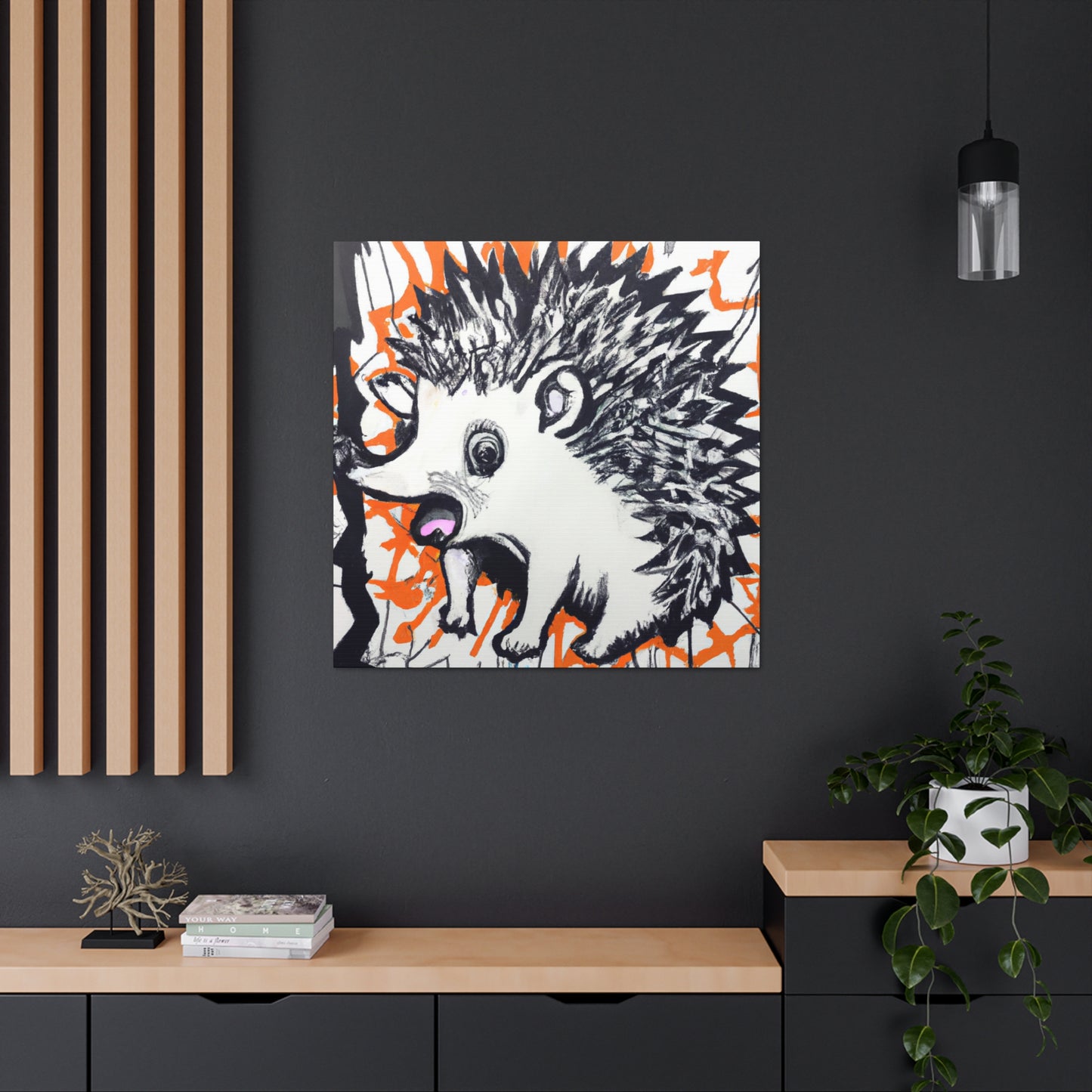 Hedgehog Urban Expression - Canvas