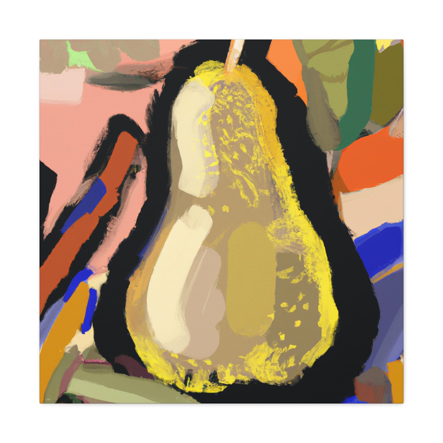 Pear in Abstraction - Canvas