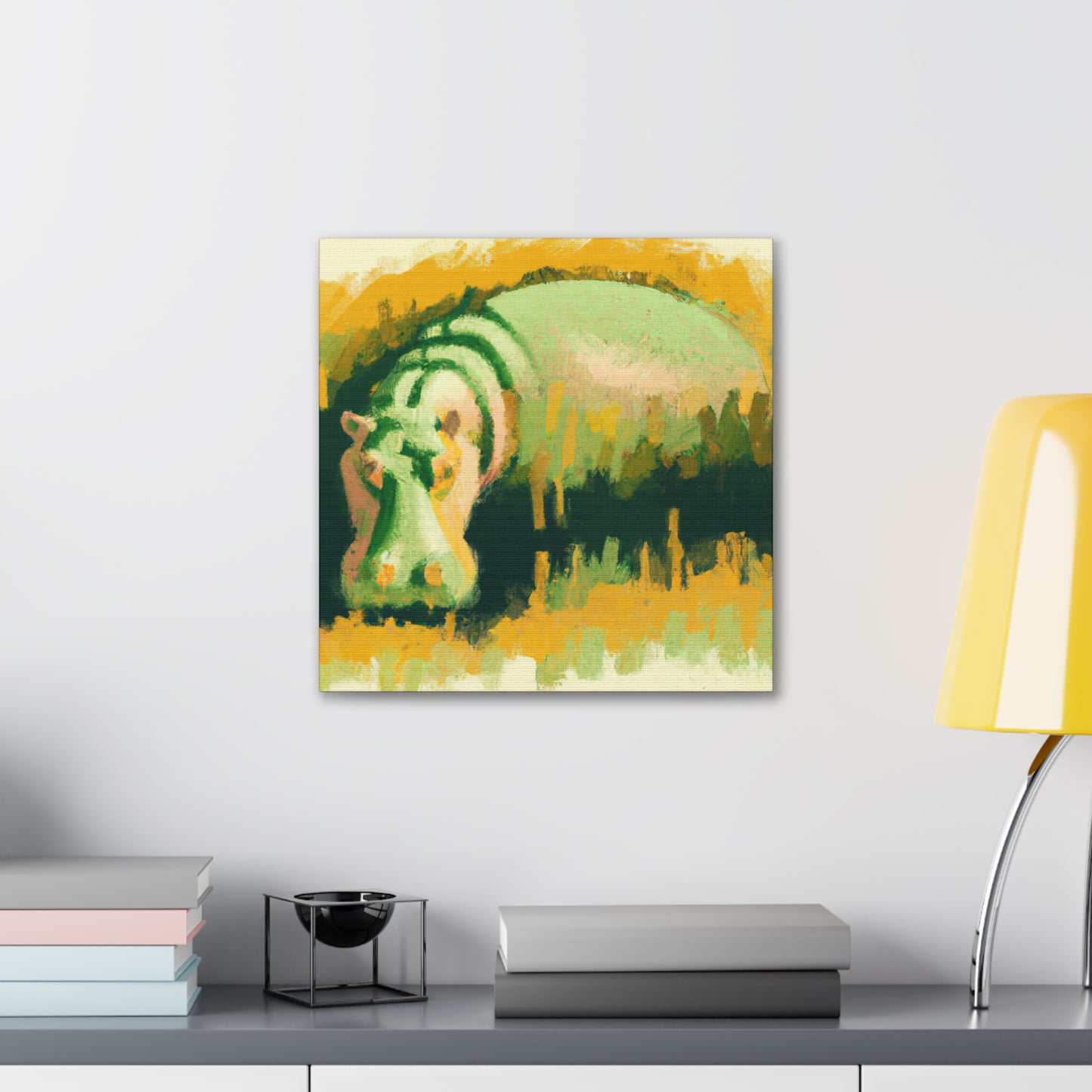 Hippo Majestic Splendor - Canvas