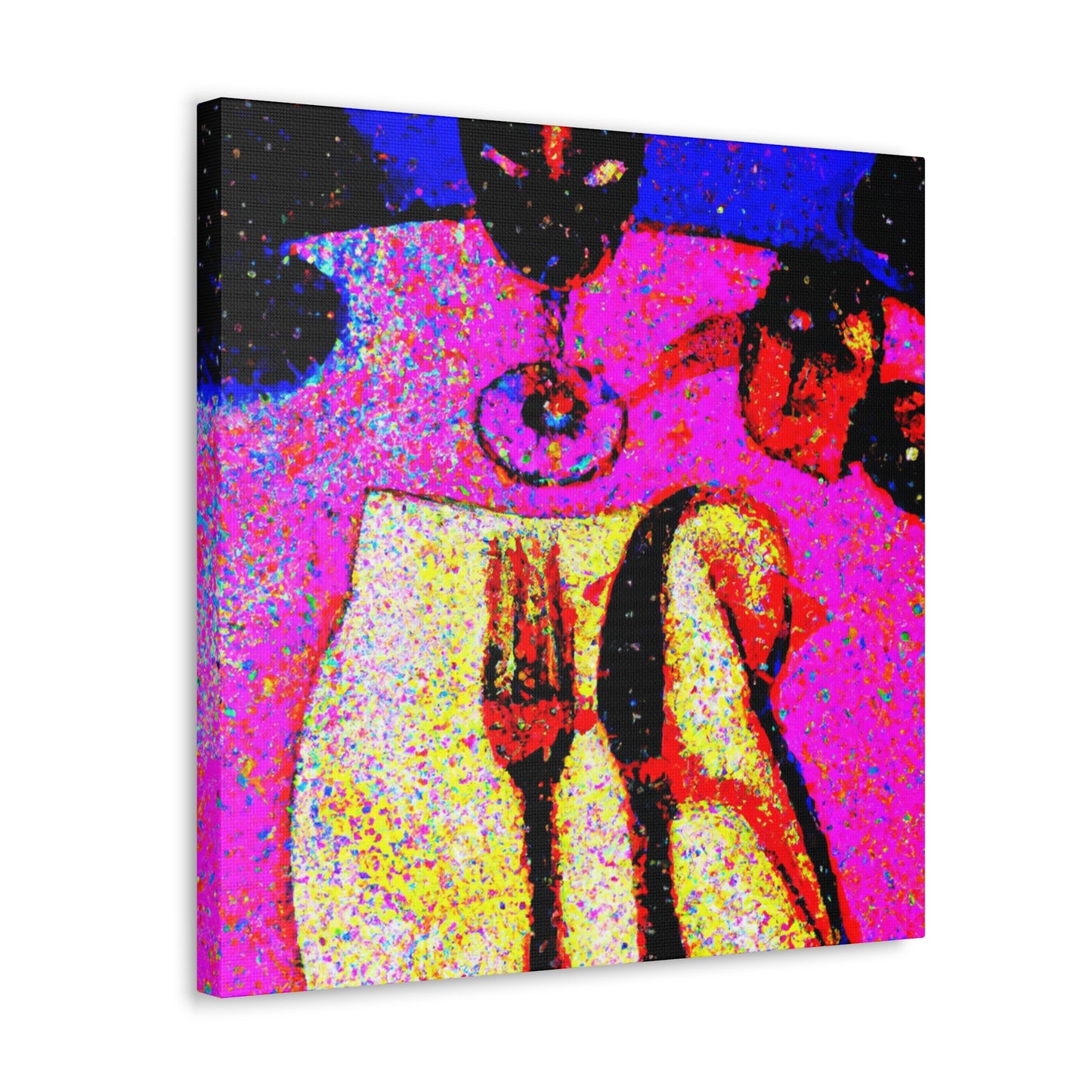 "Table of Delights Pointillism" - Canvas