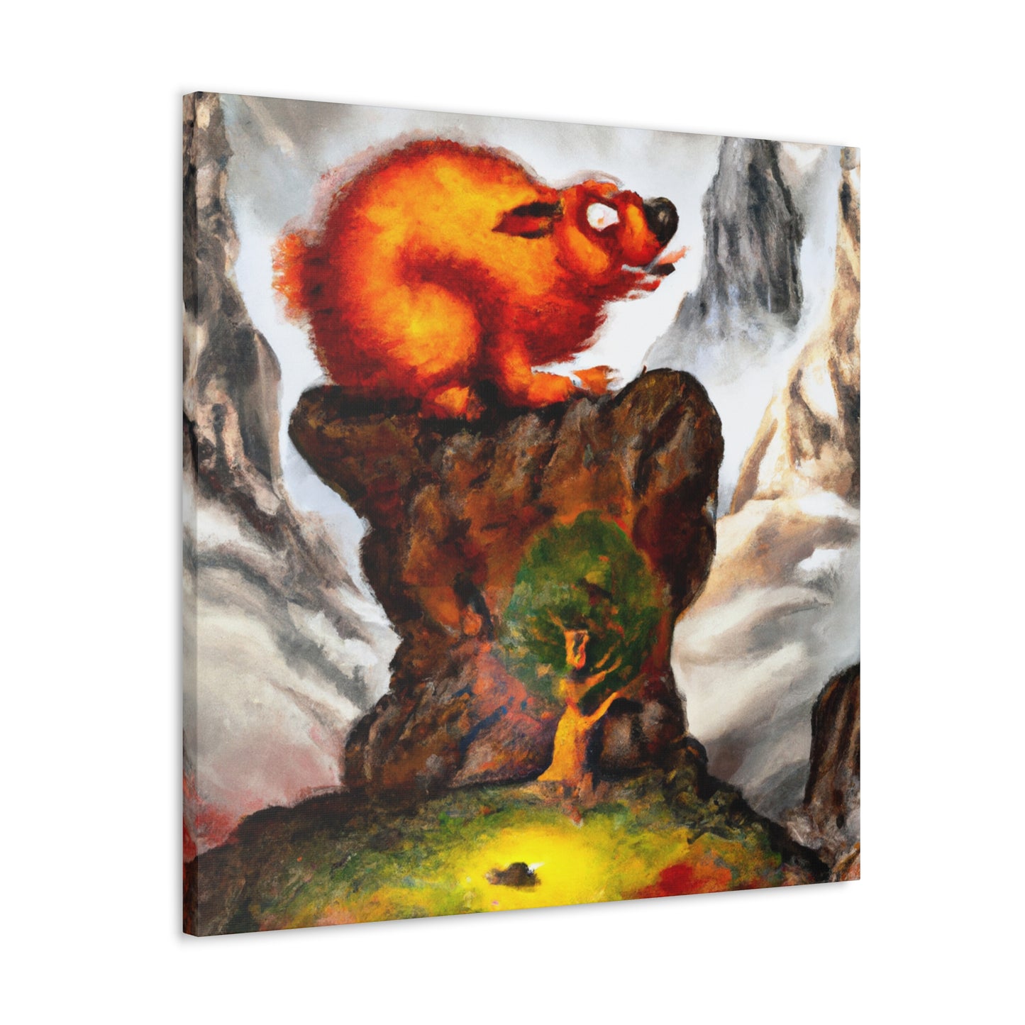 Marmot in Surrealism - Canvas