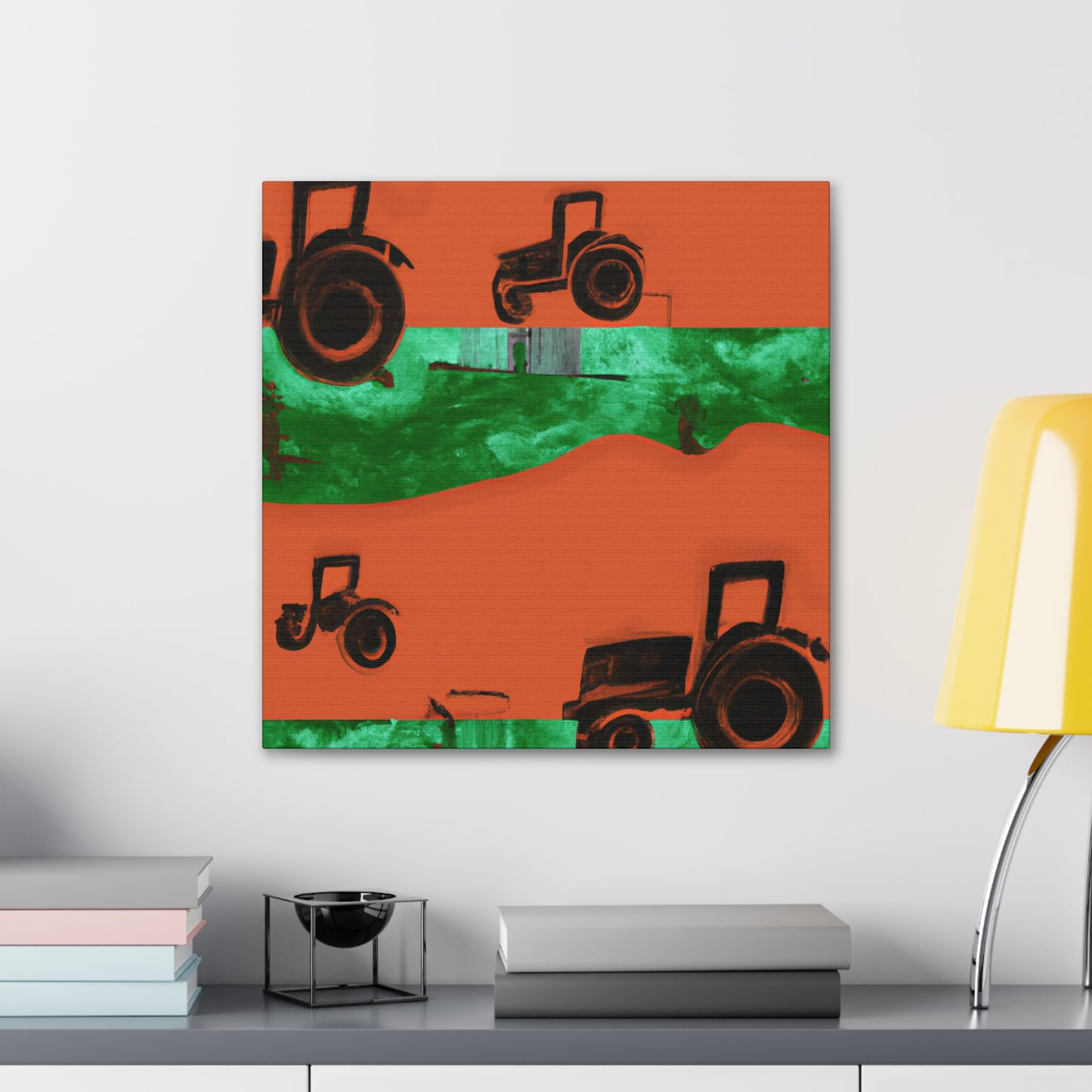 Tractor's Tranquil Harvest - Canvas