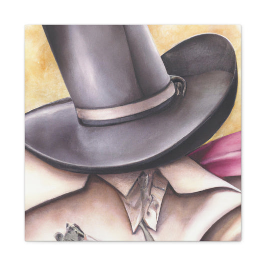 "Cowboy Hat Exuberance" - Canvas