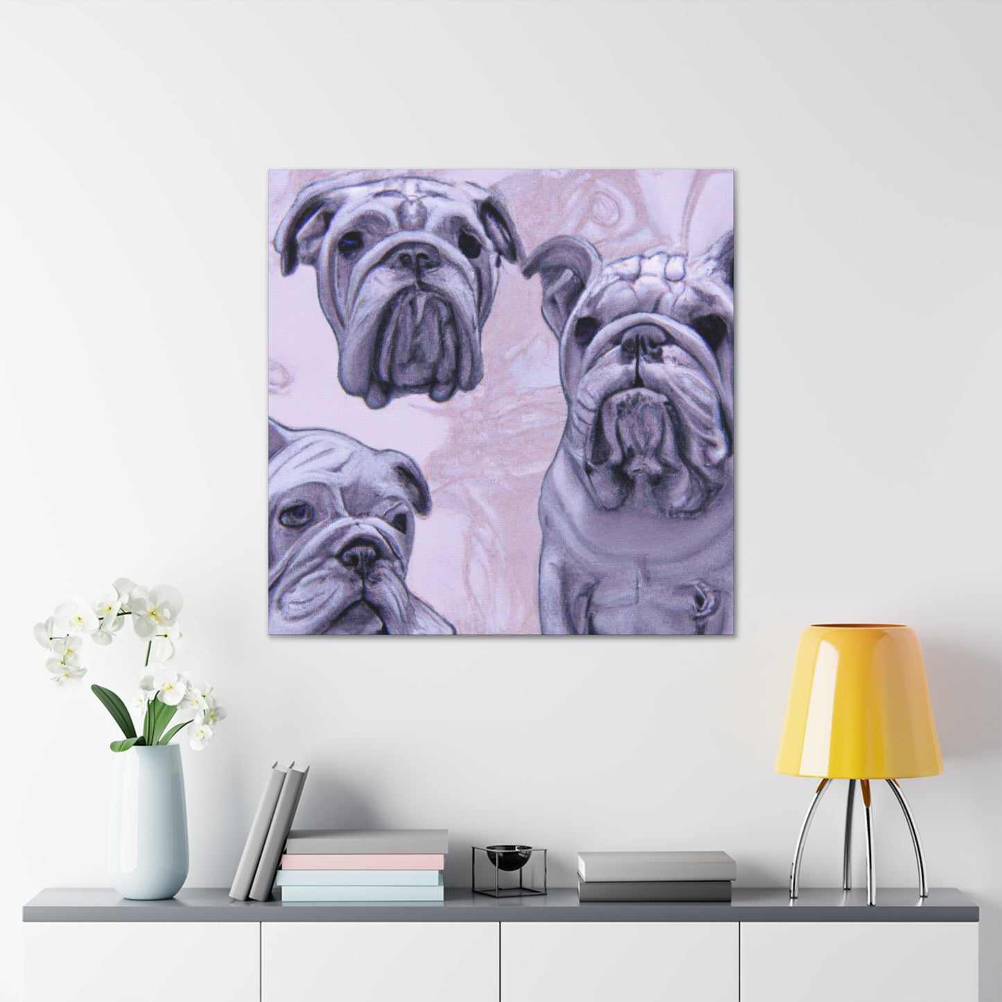 Bulldog in Abstraction - Canvas