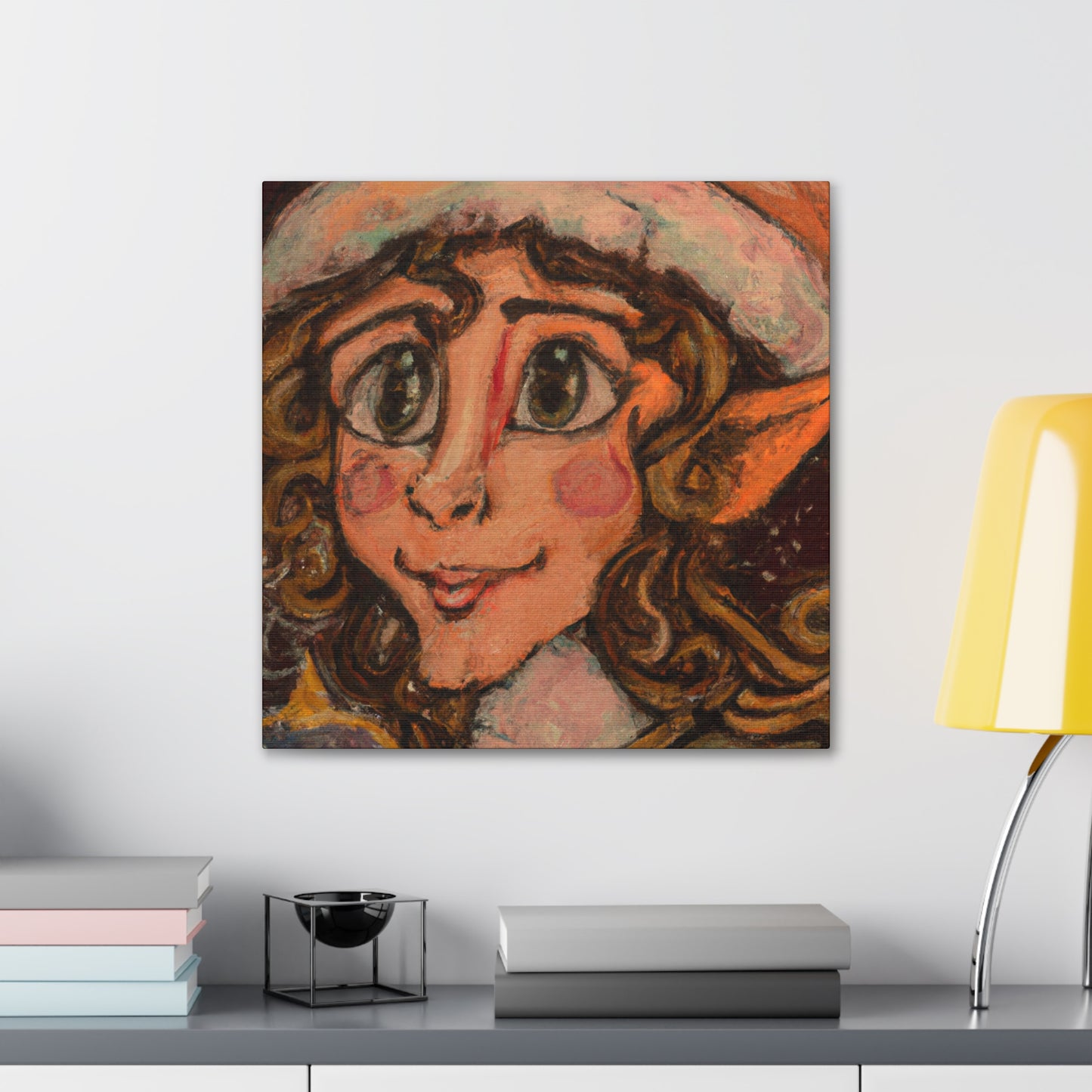 Elf in Regal Robes - Canvas