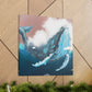 Humpback Whale Collage - Canvas